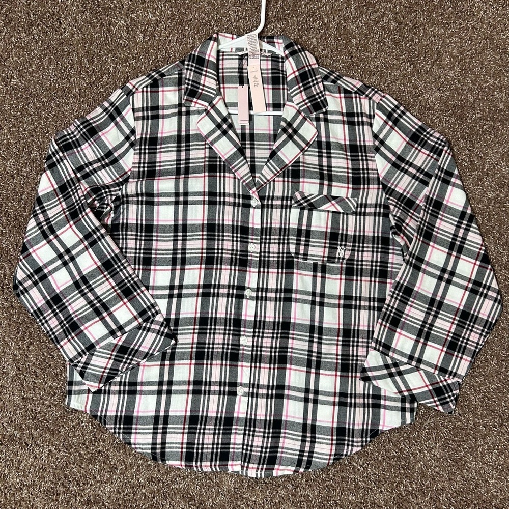 Victoria’s Secret top Plaid‎ Button-Up Shirt